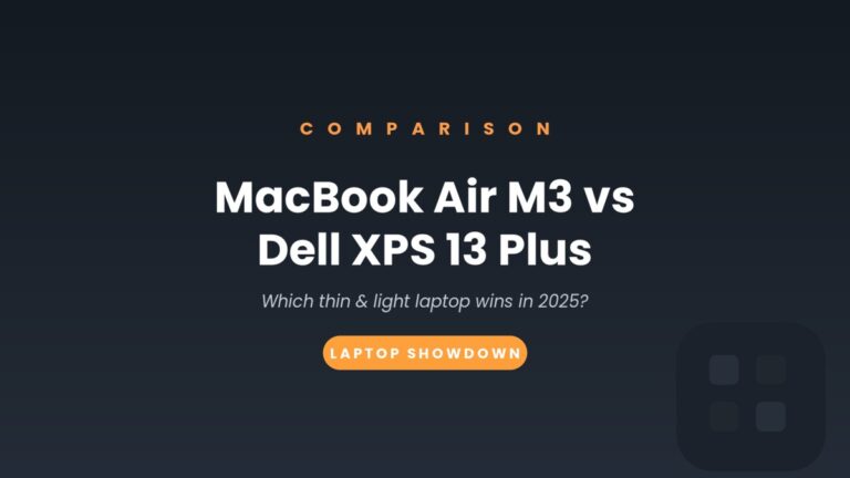 MacBook Air M3 vs Dell XPS 13 Plus comparison - PxlGuide
