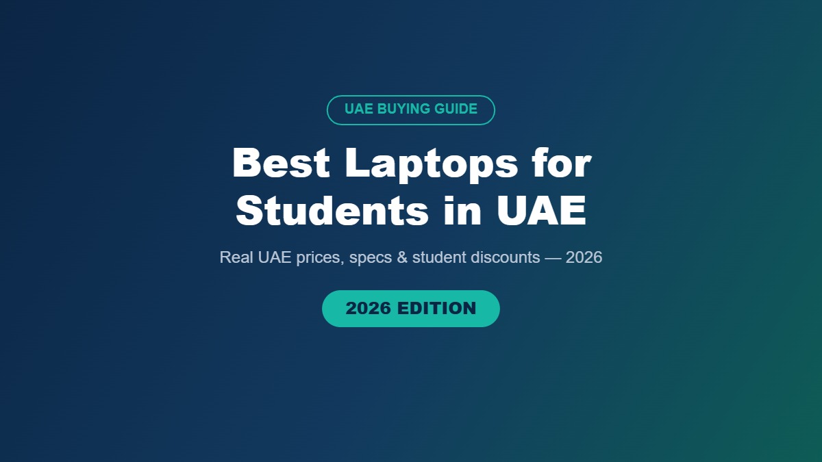 Best laptop for students in UAE 2026 buying guide banner