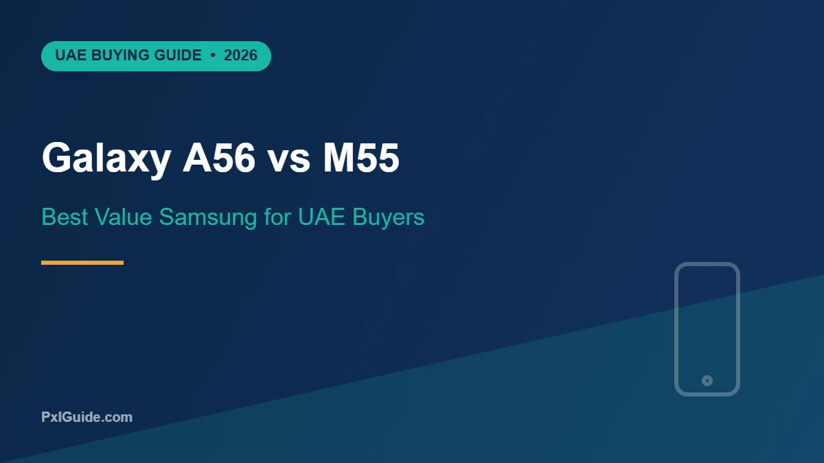 Samsung Galaxy A56 vs M55 (UAE 2026): Which Is the Better Value Samsung?