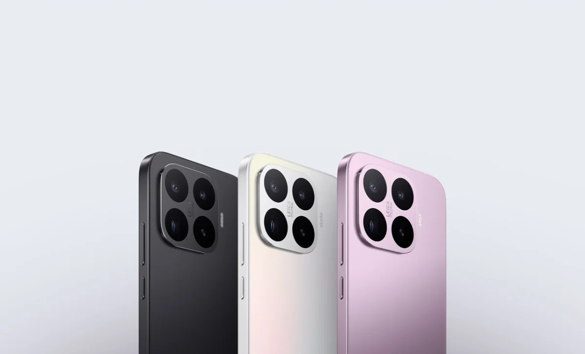 Xiaomi 17T rear Leica camera system in black, white and pink colours for travel photography